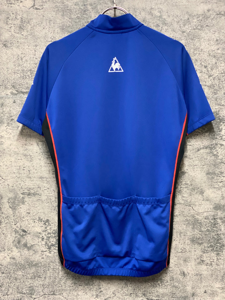 KI224 ルコックスポルティフ le coq sportif 半袖 サイクルジャージ 青 M