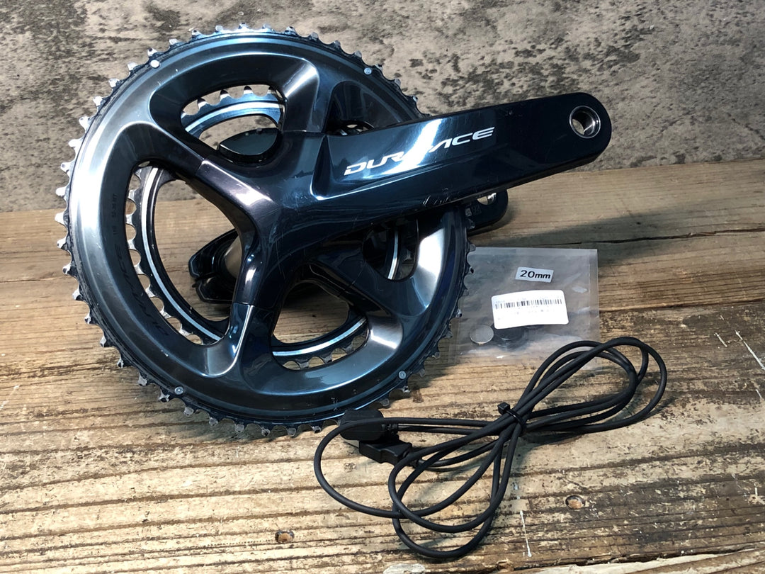 JI188 シマノ SHIMANO デュラエース DURA-ACE FC-R9100-P クランクセット パワーメーター 52/36T 172.5mm 接続確認済み 充電ケーブル付属