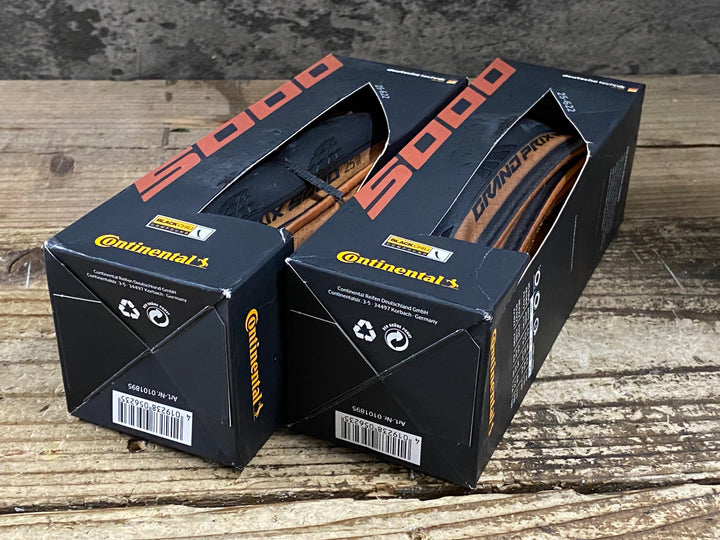 KJ218 コンチネンタル CONTINENTAL GRAND PRIX 5000 クリンチャー タイヤ 700x25C 2本セット ブラウンサイド