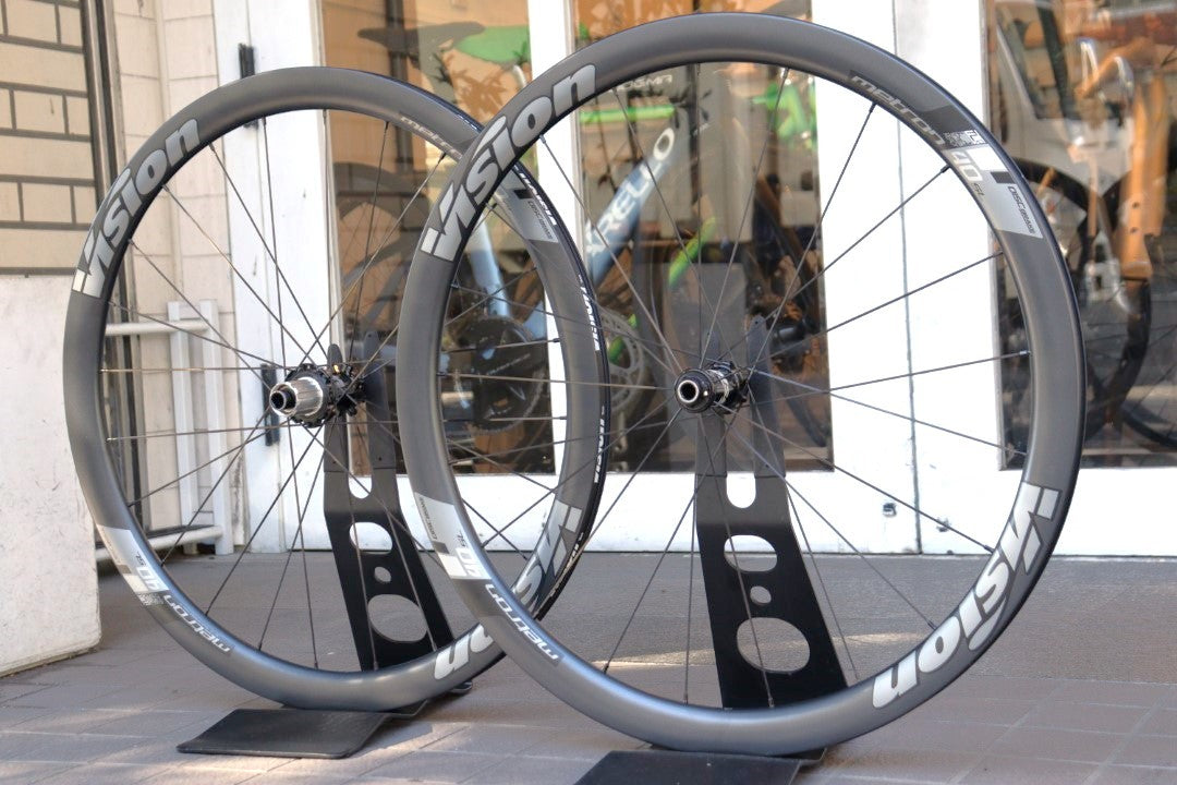 ヴィジョン VISION メトロン ディスク METRON 40 SL DISC カーボン チューブレスレディ ホイールセット シマノ11S/12S 【横浜店】