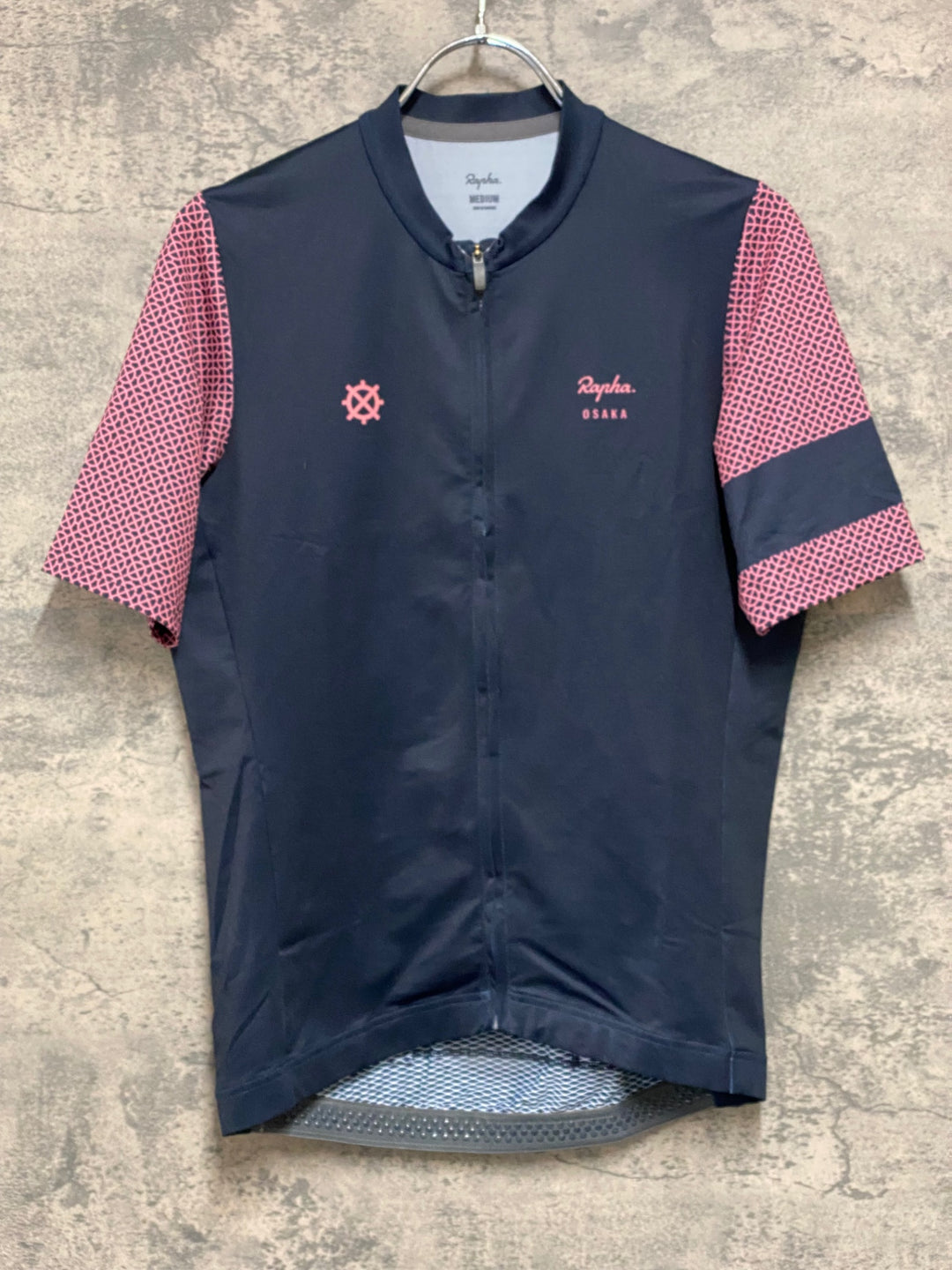 JM527 ラファ Rapha CLUBHOUSE MERCH MIDWEIGHT RACE JERSEY 半袖 サイクルジャージ 濃紺 M