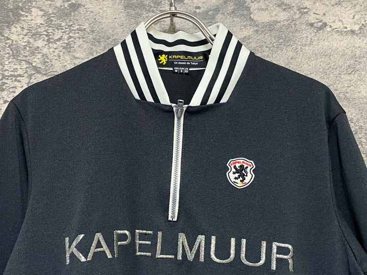KE361 カペルミュール KAPELMUUR 半袖 サイクルジャージ 紺 M ハーフジップ