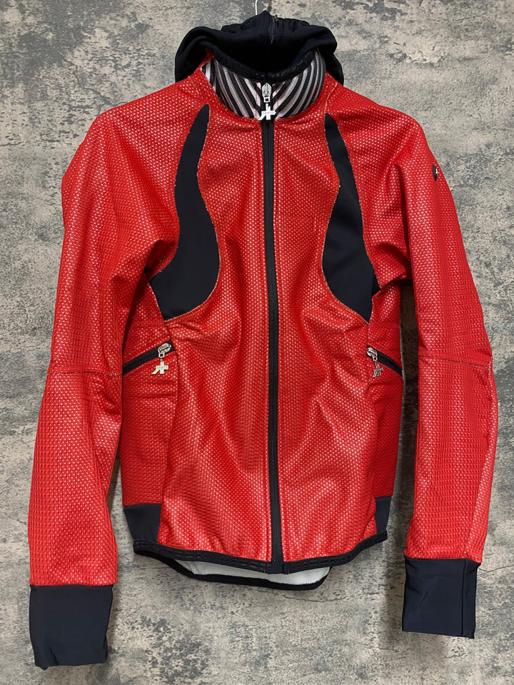 JP507 アソス assos fugujack 長袖 サイクルジャケット 赤 XS 裏起毛