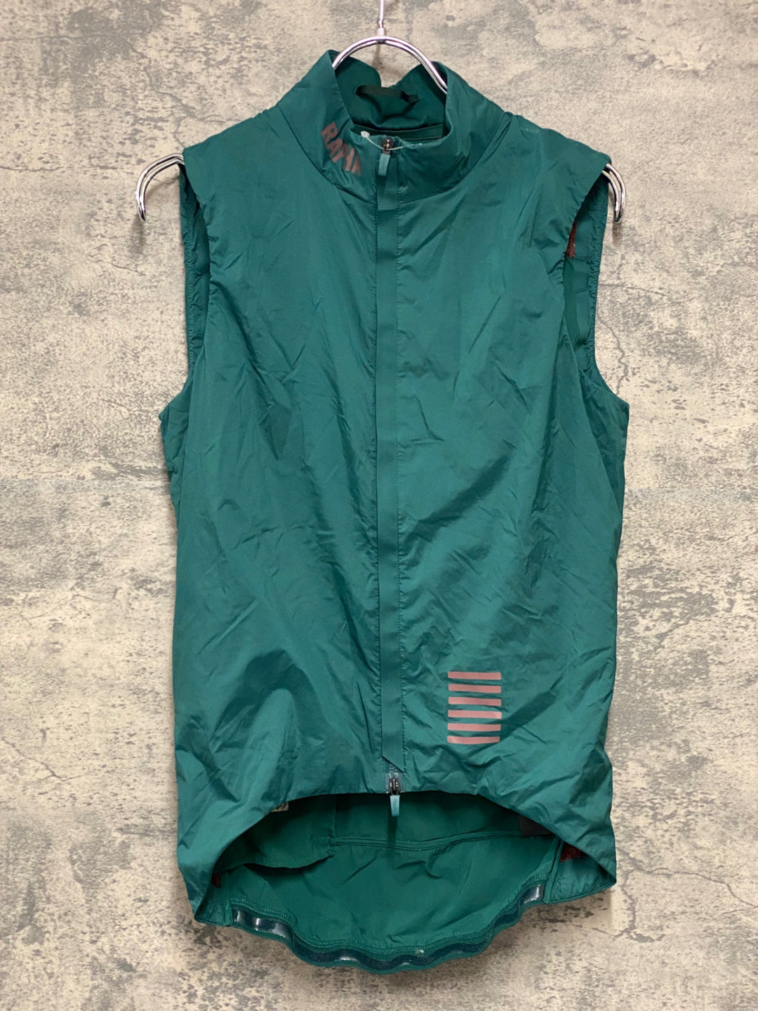 JD883 ラファ Rapha PRO TEAM INSULATED GILET ジレ サイクルベスト 緑 S 裏起毛