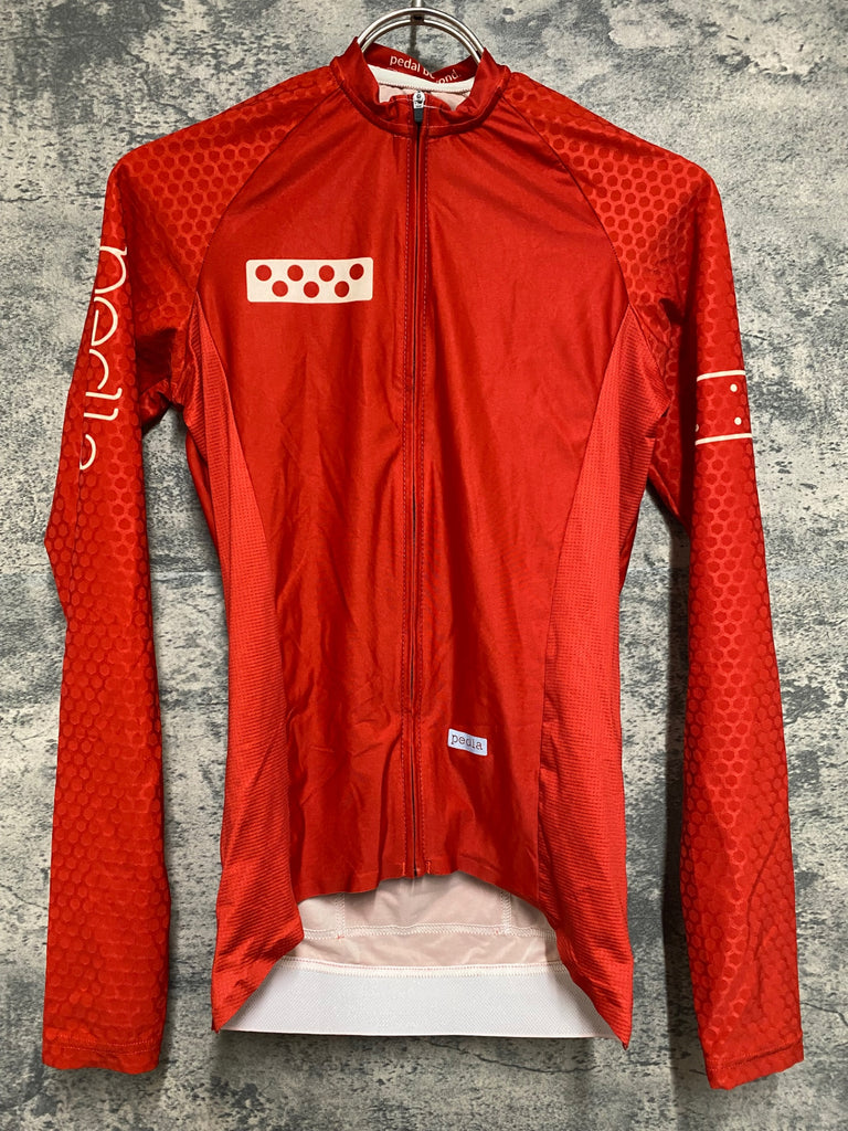 JP698 ペドラ pedla 長袖 サイクルジャージ 赤 XS – BICI AMORE ONLINE