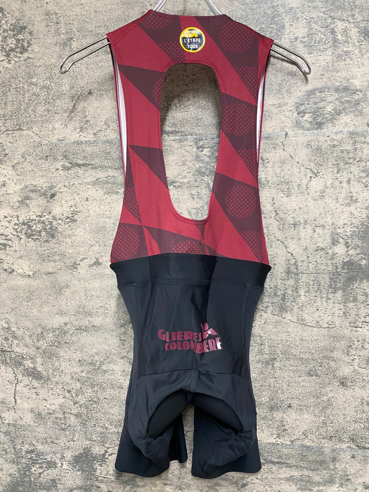 KA059 ラファ Rapha L’ETAPE MEN'S CORE BIB SHORTS ビブショーツ 黒 バーガンディ L