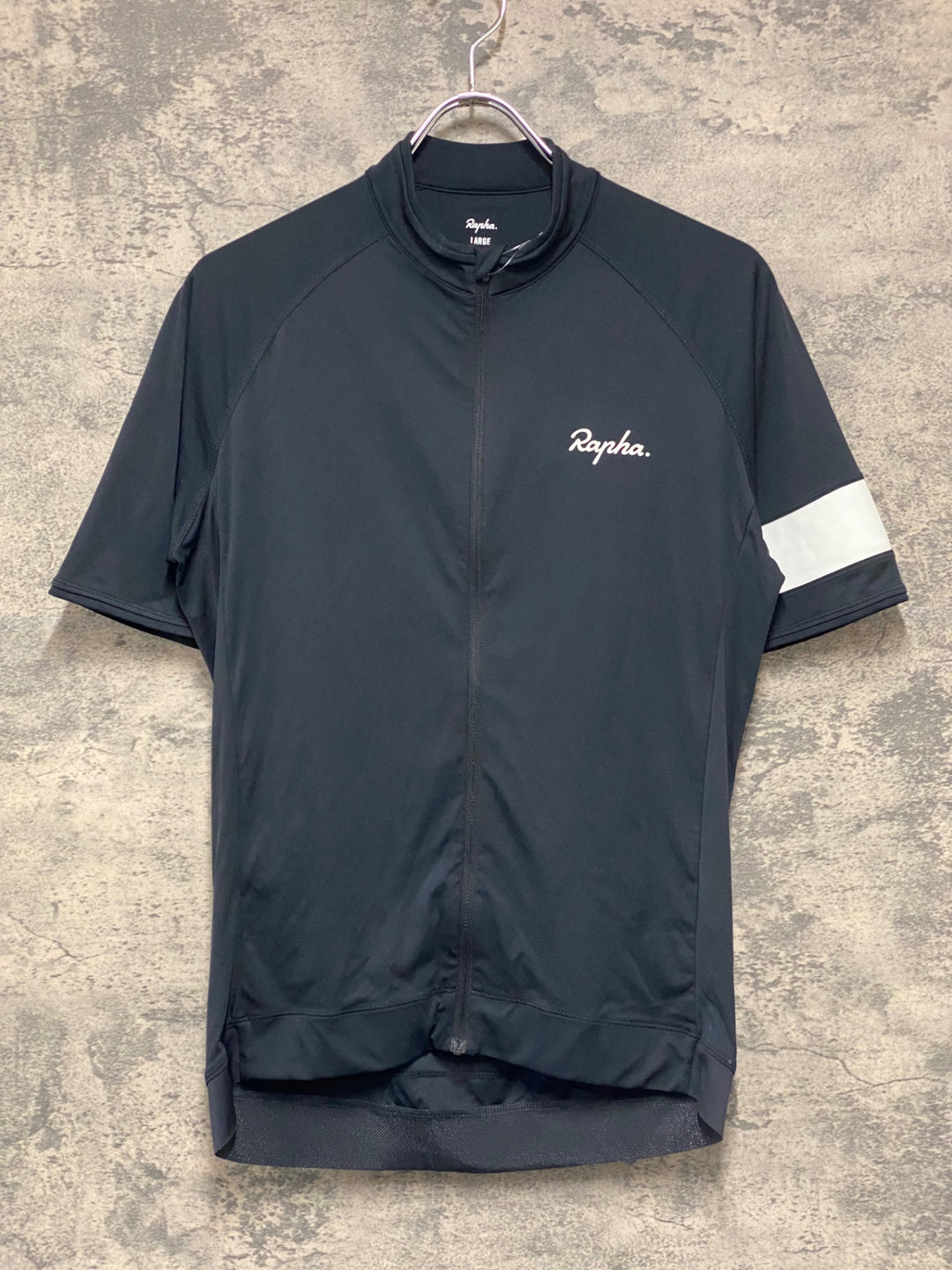 JU405 ラファ Rapha CORE JERSEY 半袖 サイクルジャージ 黒 L