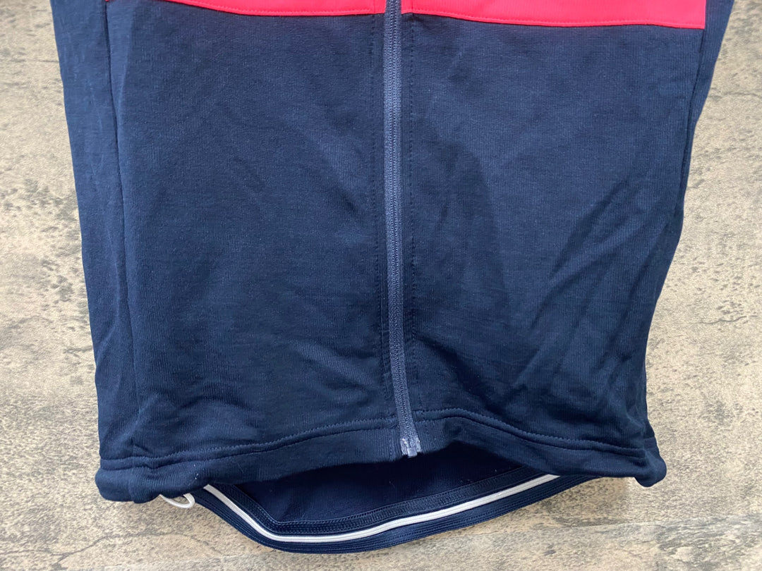 KA056 ラファ Rapha BREVET JERSEY 半袖 サイクルジャージ 紺 レディース XS