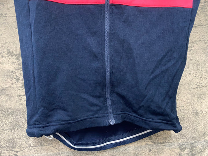 KA056 ラファ Rapha BREVET JERSEY 半袖 サイクルジャージ 紺 レディース XS