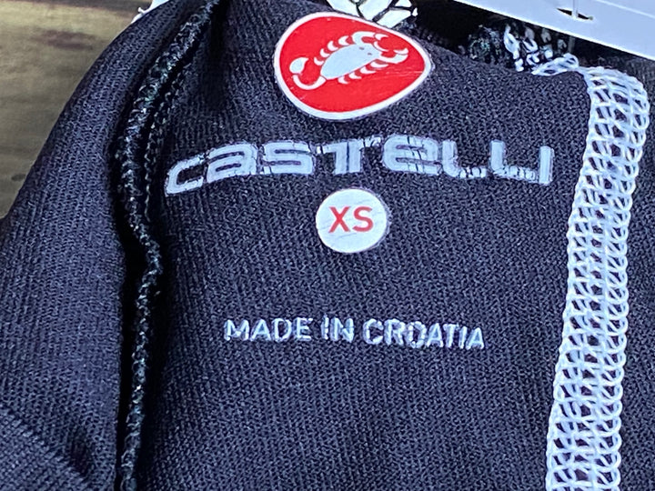 JK846 カステリ castelli サイクルスカート パッド付 黒 XS レディース 擦れあり