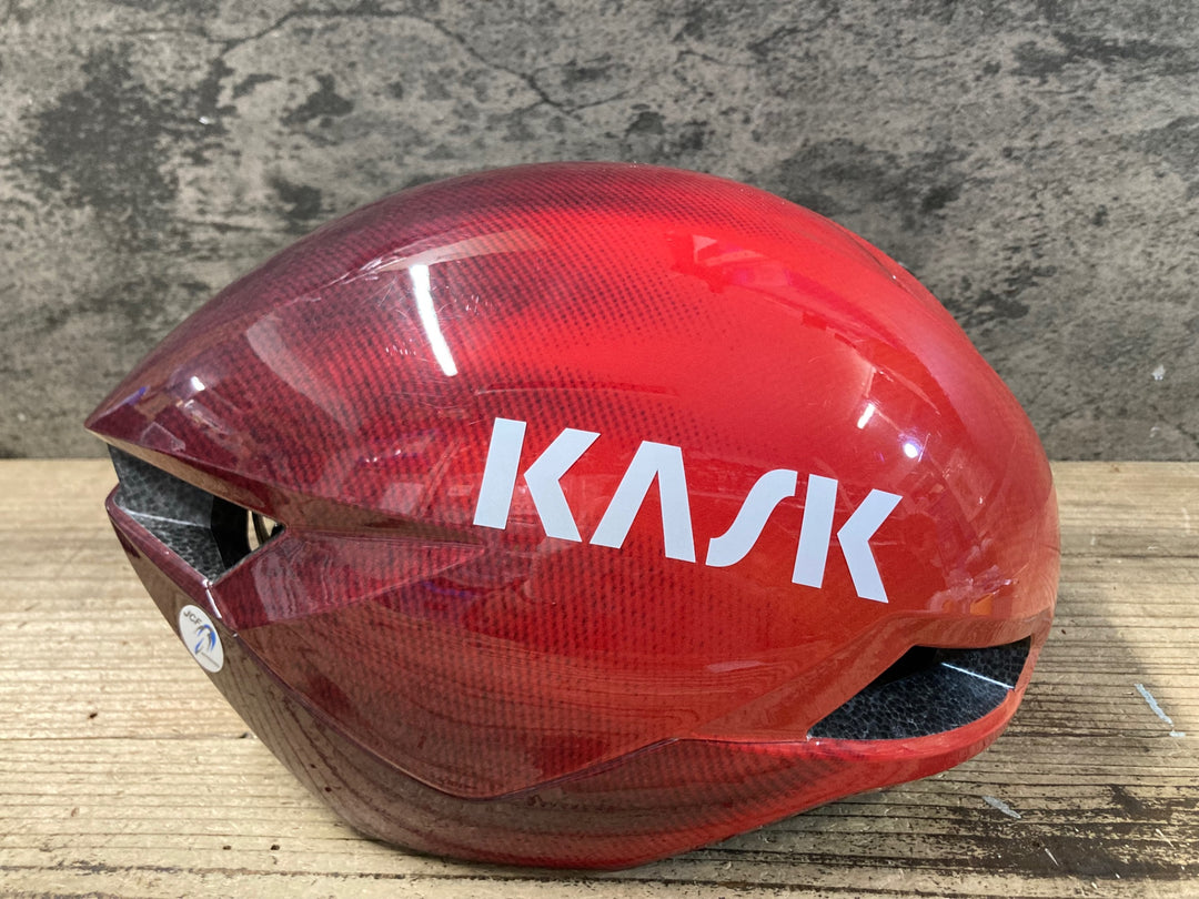 KE835 カスク KASK ニルヴァーナ NIRVANA ヘルメット52-58CM M 赤 2025/1製造