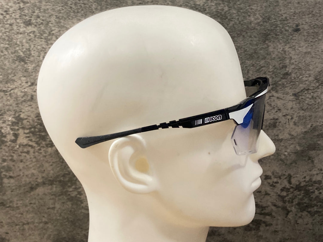 KP305 シーコン SCICON AEROSHADE XL SL2505/GRADIENT XL サングラス アイウェア 白 黒 ※汚れ