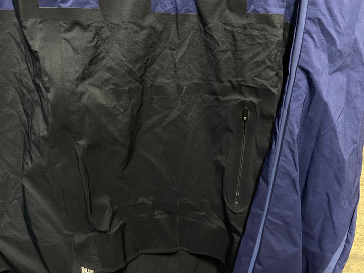 KC033 ラファ Rapha CLASSIC WIND CHECK JACKET 長袖 ウインドブレイカー 紺 M ※汚れあり