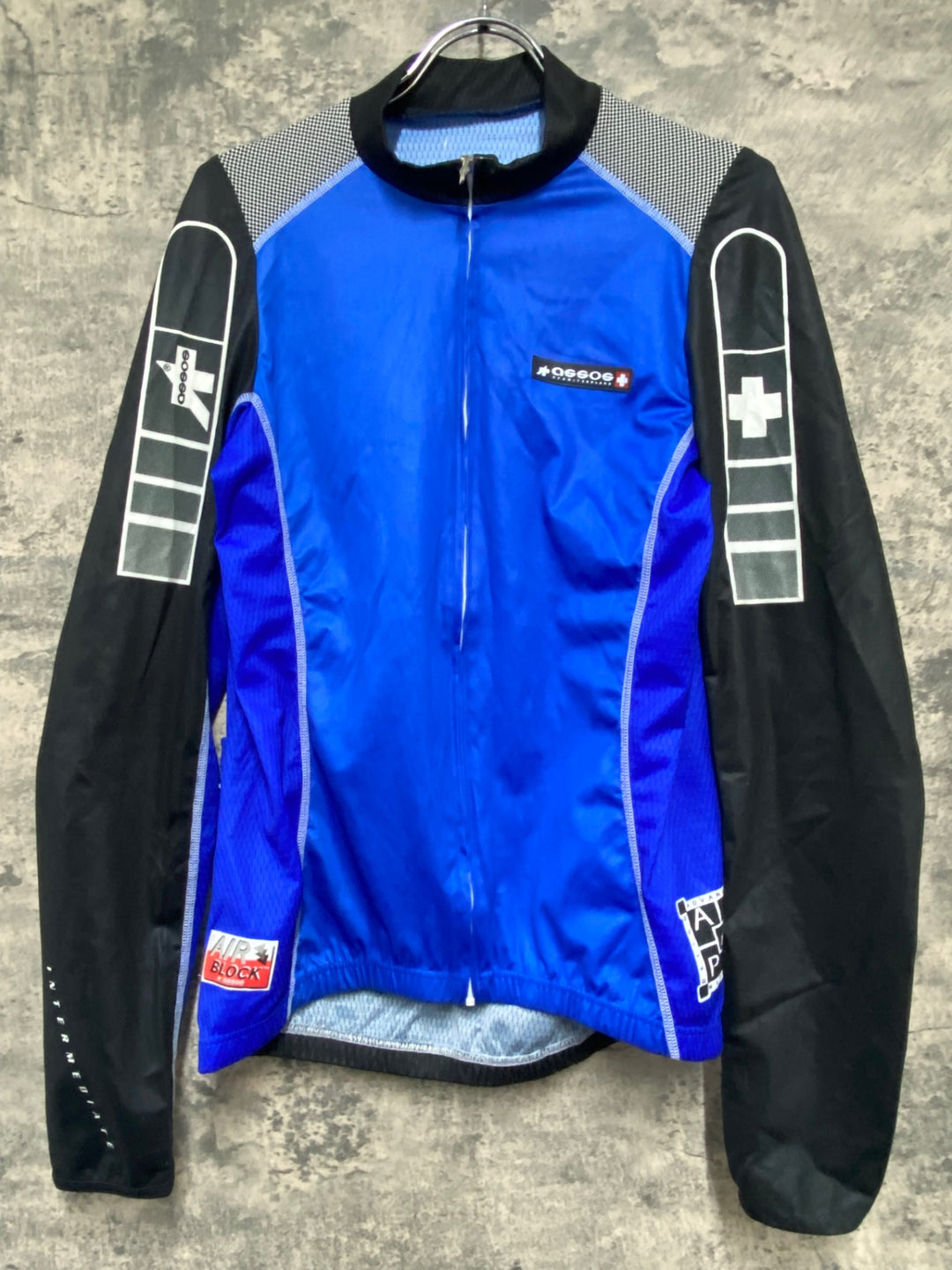 KJ056 アソス assos INTERMEDIATE 長袖 サイクルジャージ 青 L