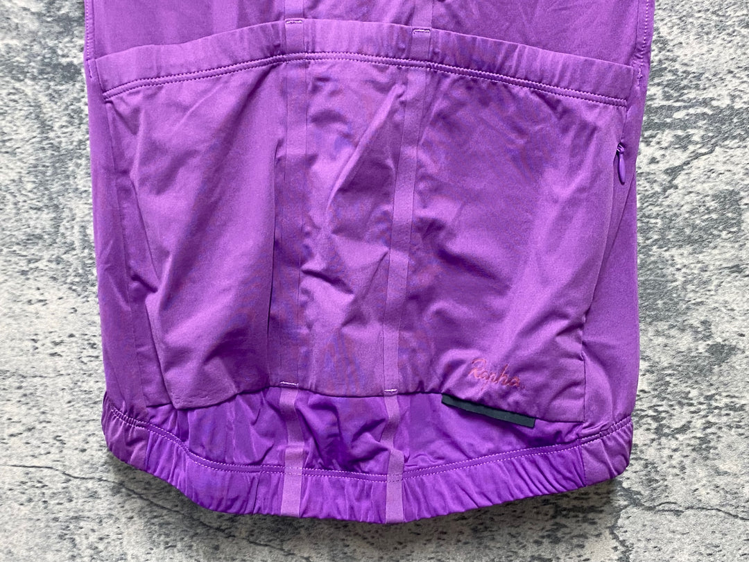 KA228 ラファ Rapha WOMEN'S LIGHTWEIGHT SOUPLESSE JERSEY 半袖 サイクルジャージ 紫 S