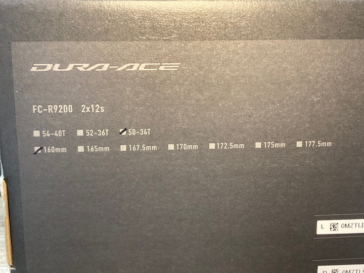 JR609 シマノ SHIMANO デュラエース DURA-ACE FC-R9200 クランクセット 50/34T 160mm