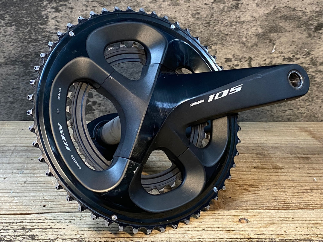 JO398 シマノ SHIMANO 105 FC-R7000 4iiii パワーメーター付き ※カバー割れ、左クランク接続不良のためジャンク