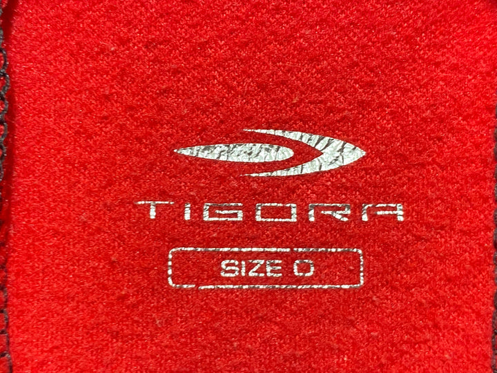 KB039 ディゴラ TIGORA 長袖 サイクルジャケット 赤 黒 O 裏起毛 ※擦れ