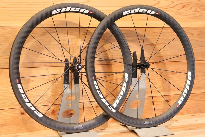 新品未使用品 エドコ EDCO AEROSPORT UMBRIAL LIGHT 45T カーボン チューブラー ホイールセット シマノ12/11S カンパ12/11S 26.7mm 【千葉店】