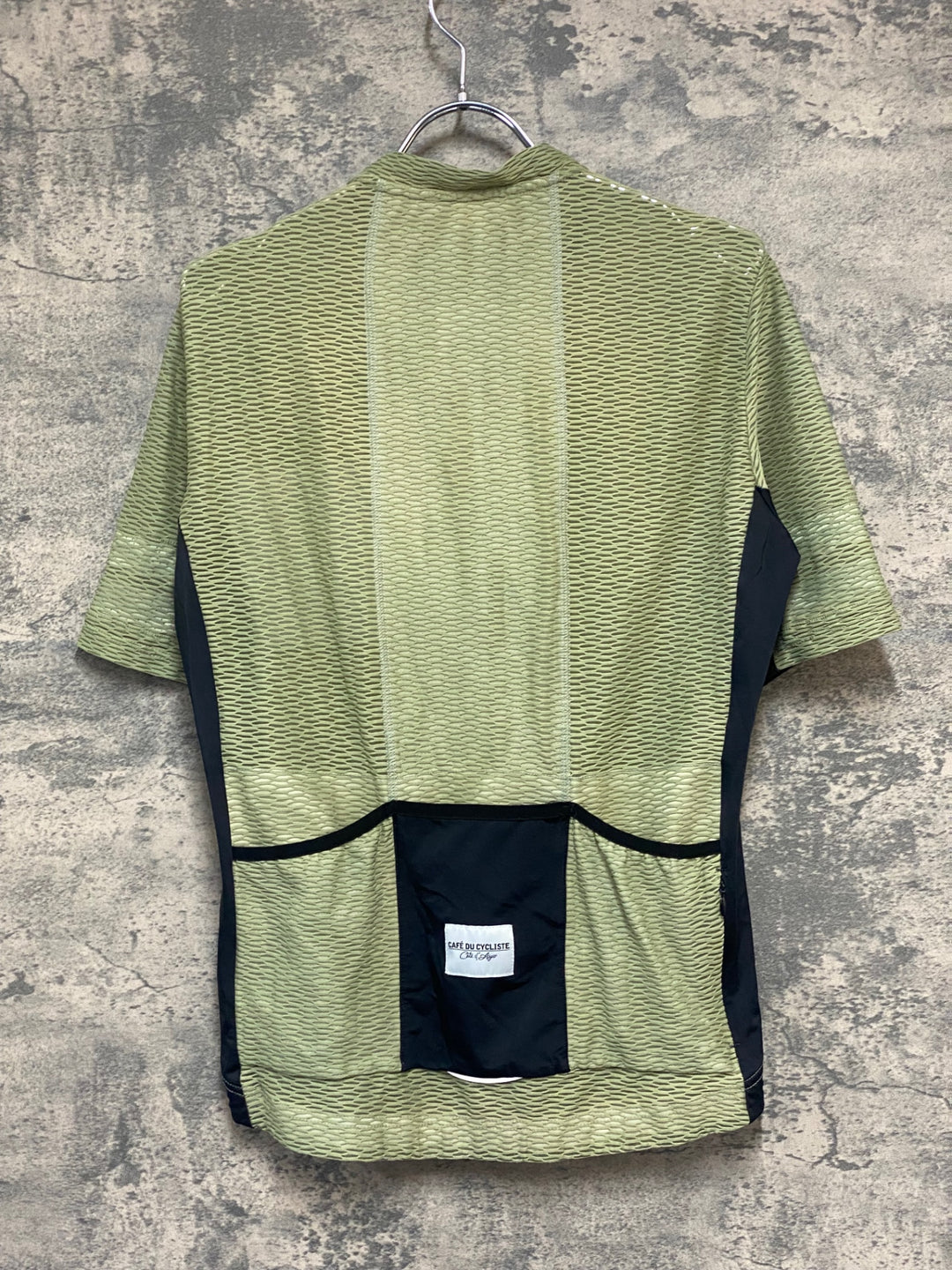 KR588 カフェドシクリステ Cafe du Cycliste CHRISTELLE Man 半袖 サイクルジャージ カーキ L