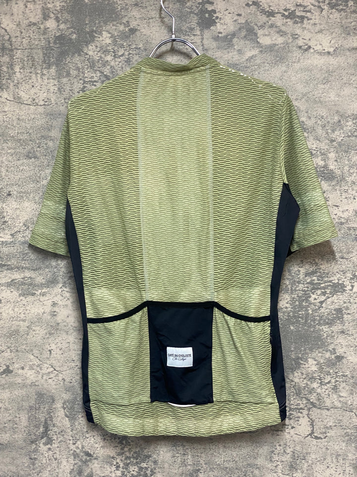 KR588 カフェドシクリステ Cafe du Cycliste CHRISTELLE Man 半袖 サイクルジャージ カーキ L