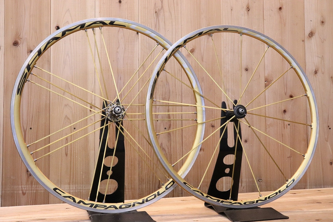 カンパニョーロ CAMPAGNOLO シャマル ウルトラ SHAMAL ULTRA GOLD ホイールセット アルミ クリンチャー カンパ12/11S 15C 【芦屋店】