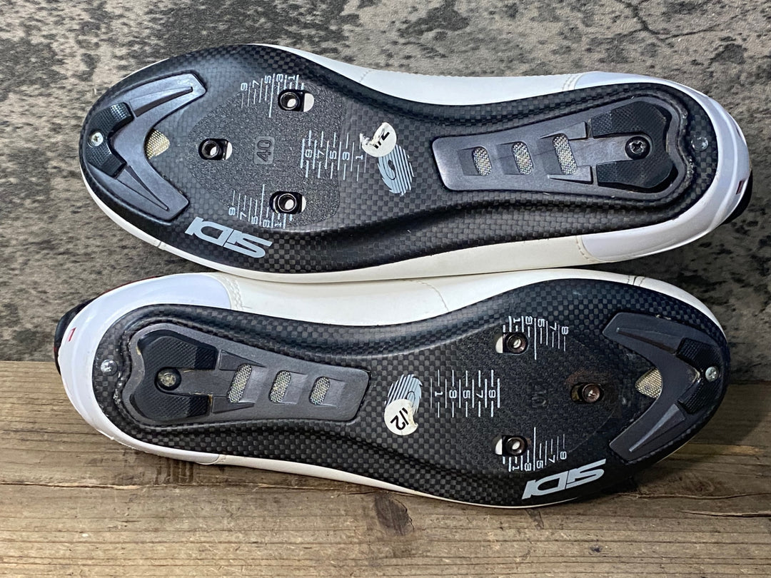 JO620 シディ SIDI SHOT2 ビンディングシューズ 3穴 ダイヤル 白 EU40 1/2