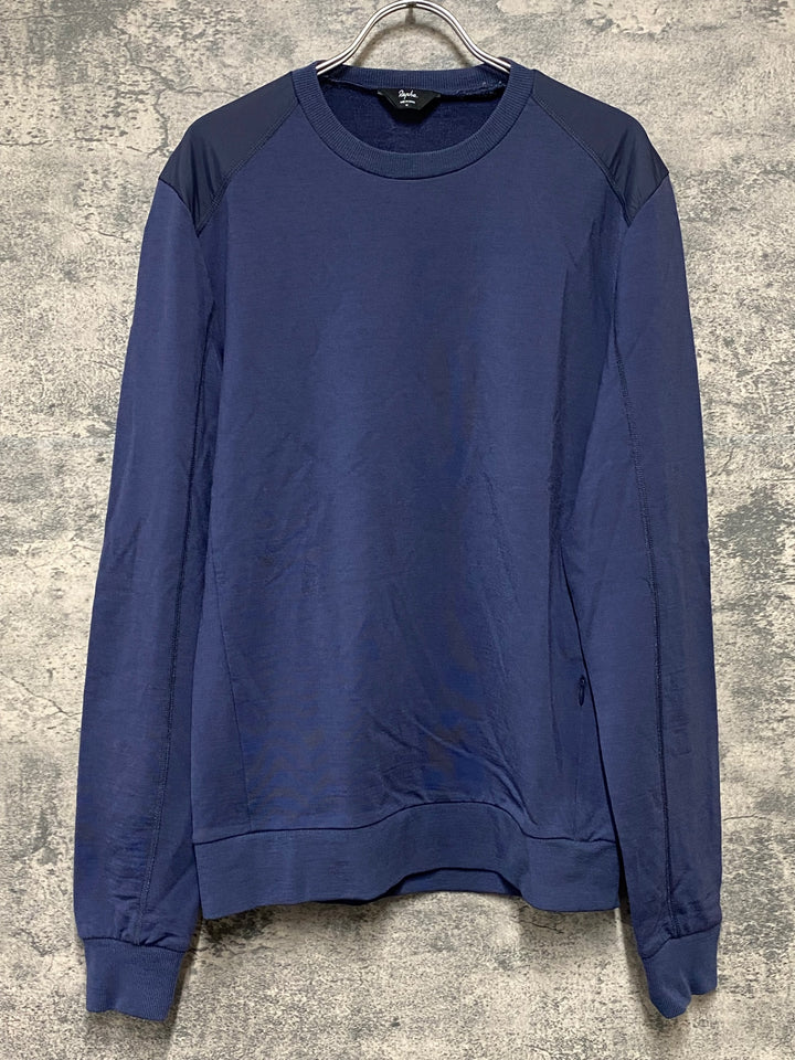 KI191 ラファ Rapha MERINO SWEAT SHIRT 長袖 スウェット ネイビー M