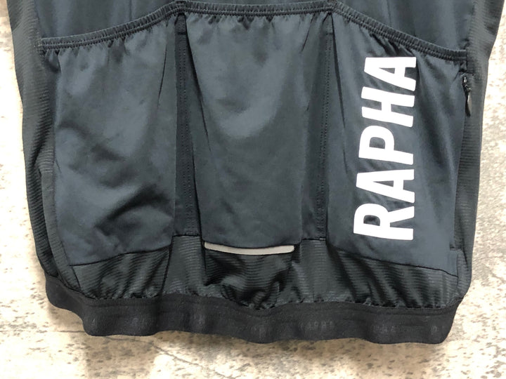 KM636 ラファ Rapha PRO TEAM TRAINING JERSEY 2 半袖 サイクルジャージ 黒 S