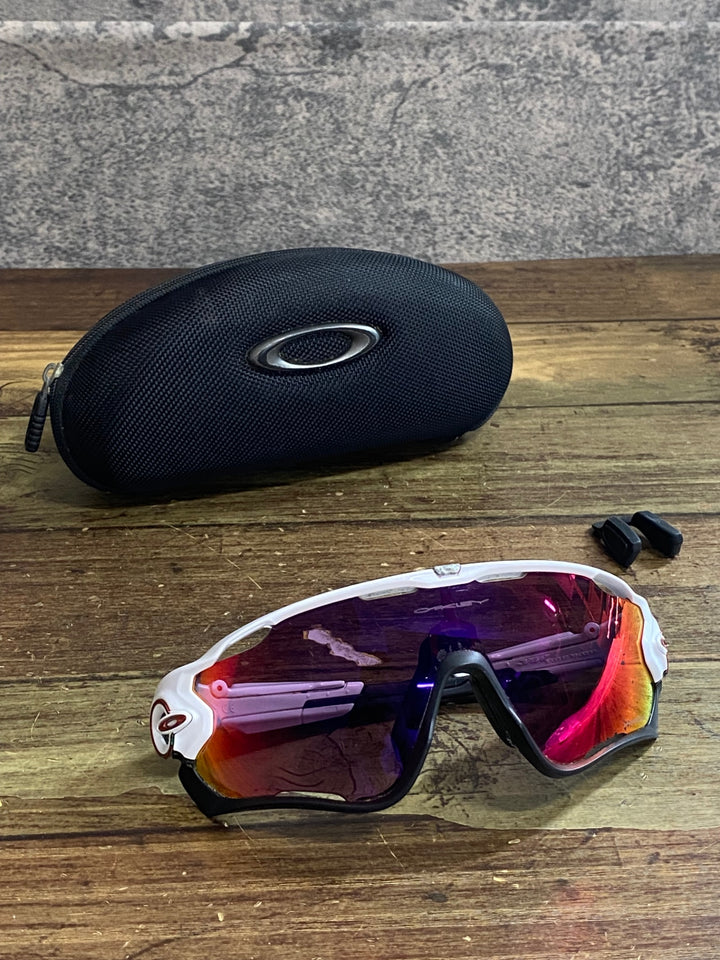 KL069 オークリー OAKLEY JAW BREAKER サングラス アイウェア 白 PRIZM 使用感あり