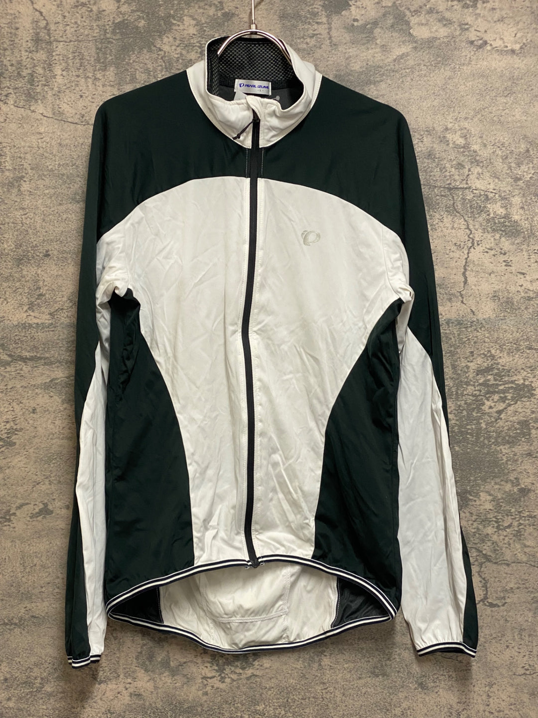 JO857 パールイズミ PEARL iZUMi 長袖 ウインドブレイカー 白 黒 L