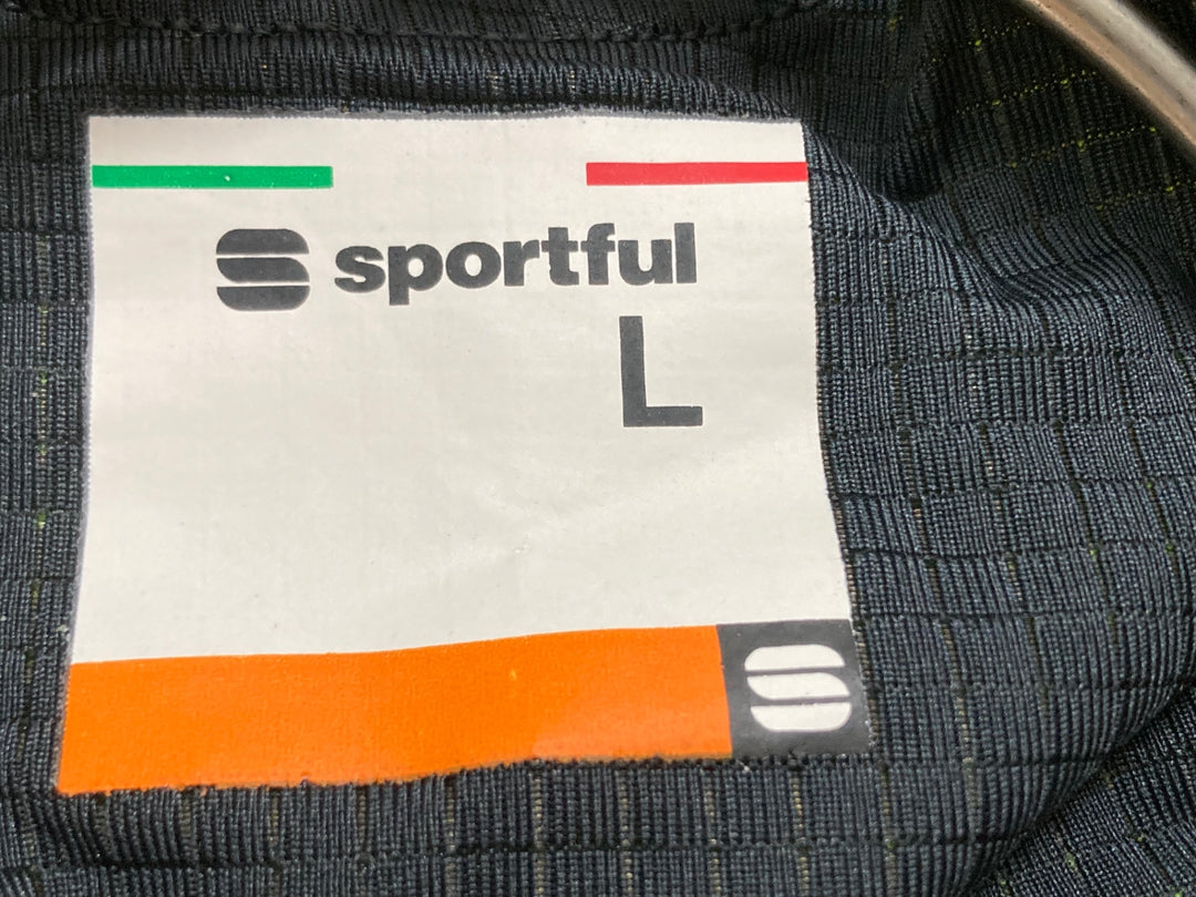 KJ823 スポーツフル sportful 半袖 サイクルジャージ 黃 黒 L