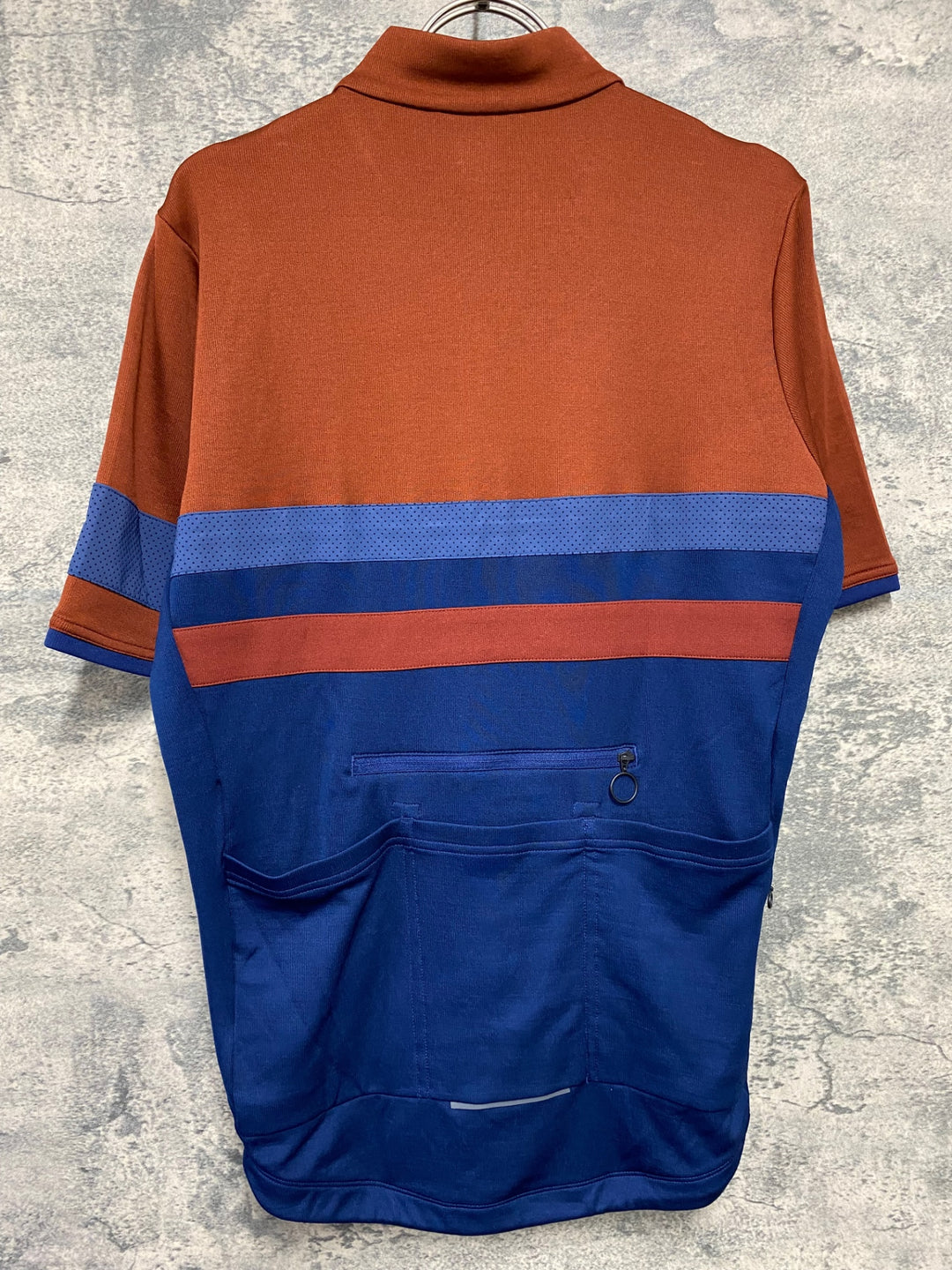 KC380 ラファ Rapha BREVET JERSEY Ⅱ 半袖 サイクルジャージ 茶 紺 M