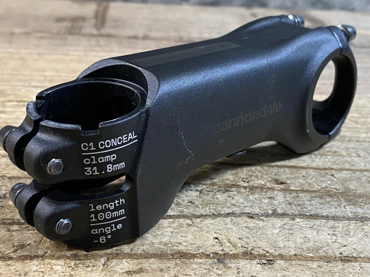 KA204 キャノンデール Cannondale ワン ONE アルミステム Φ31.8 -6° 100mm