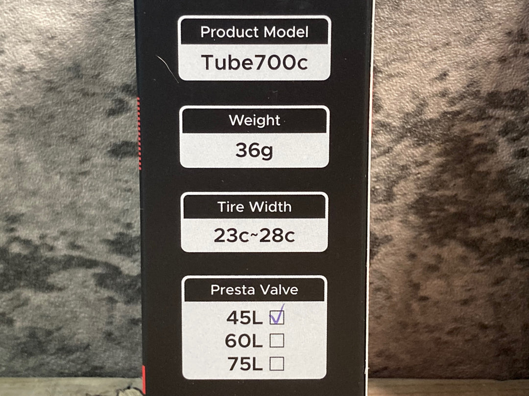 JB414 EXAR TPUチューブ 700C 23～28C バルブ長45mm 2本セット 未使用