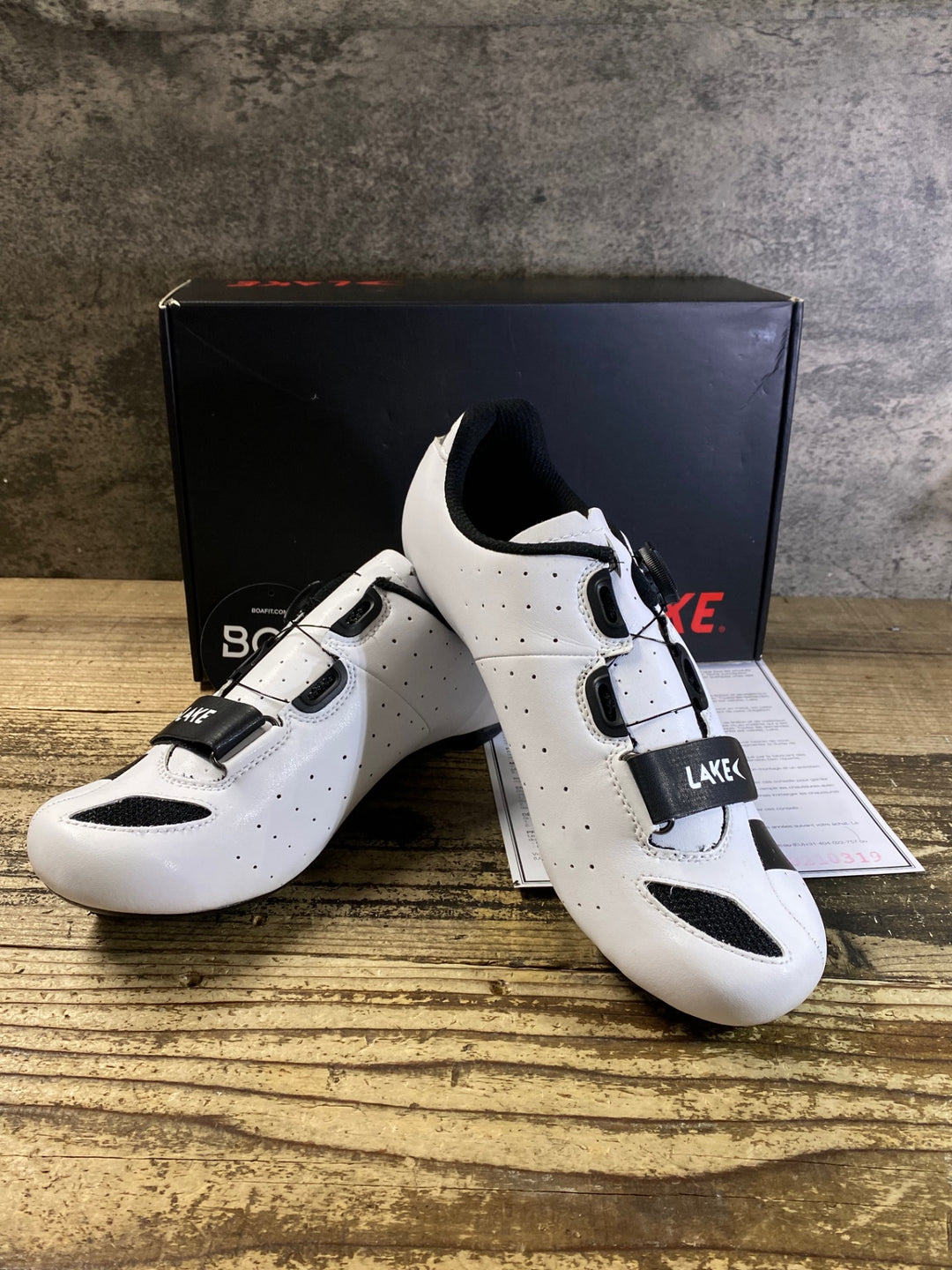 JU156 レイク LAKE CX176 CLARINO ビンディングシューズ 白 EU44 3穴 ※保管キズスレ