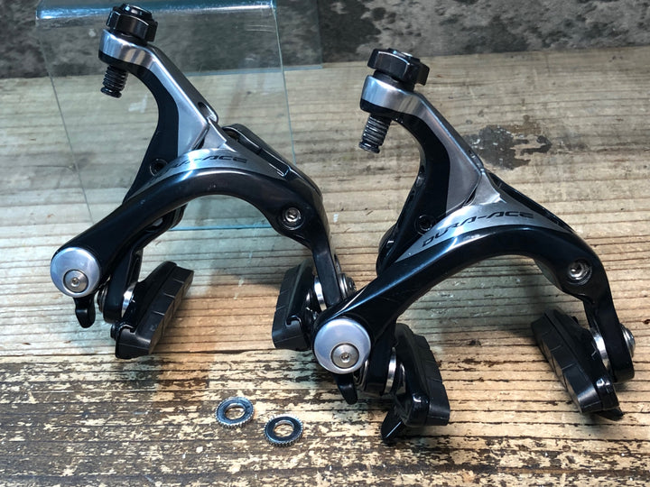 JI832 シマノ SHIMANO デュラエース DURA-ACE BR-9000 キャリパーブレーキ 前後セット ※固定ナット欠品