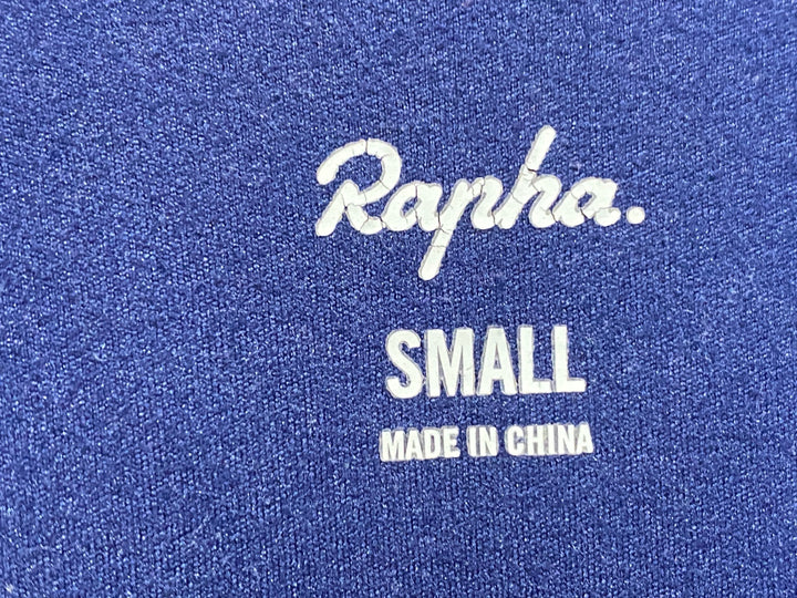 JW054 ラファ Rapha CORE LONG SLEEVE JERSEY 長袖サイクルジャージ 紺 S 裏起毛