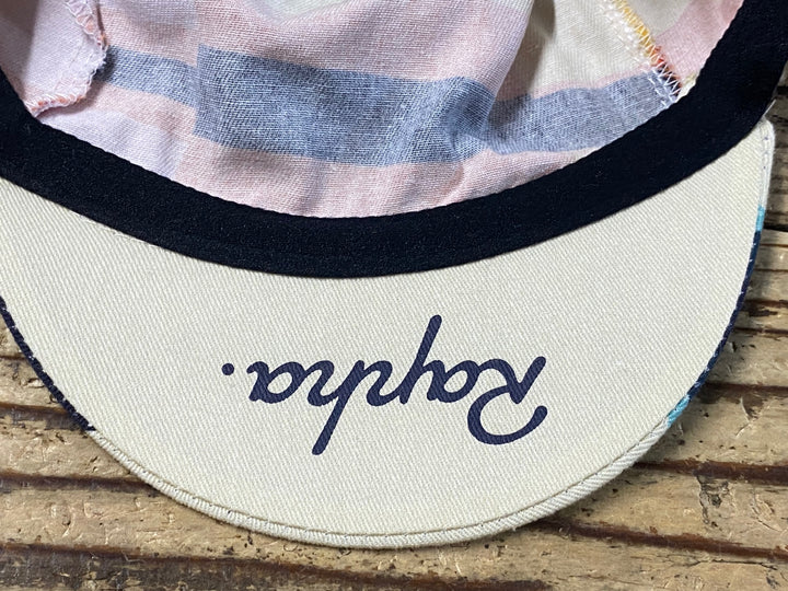 KD253 ラファ Rapha RCC ANNUAL CAP サイクルキャップ ベージュ 総柄 ワンサイズ