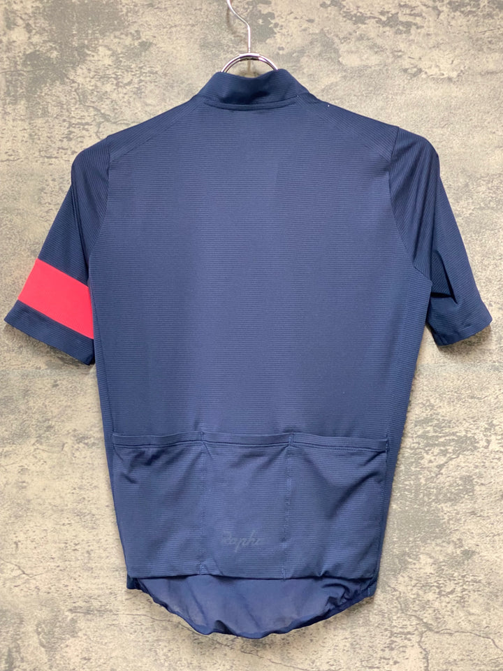 KJ277 ラファ Rapha CLASSIC FLYWEIGHT JERSEY 半袖 サイクルジャージ 青 XS
