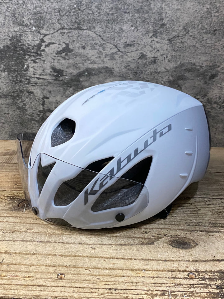 KG310 カブト kabuto AERO R2 白 S/M R07/10製造 バイザー付属