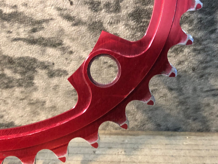 JU711 スミス SMITH Baroque Gear チェーンリング 赤 36T±2 100°
