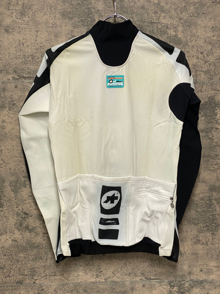 JQ162 アソス assos iJ tiburu 4 長袖サイクルジャージ 白黒 M 裏起毛