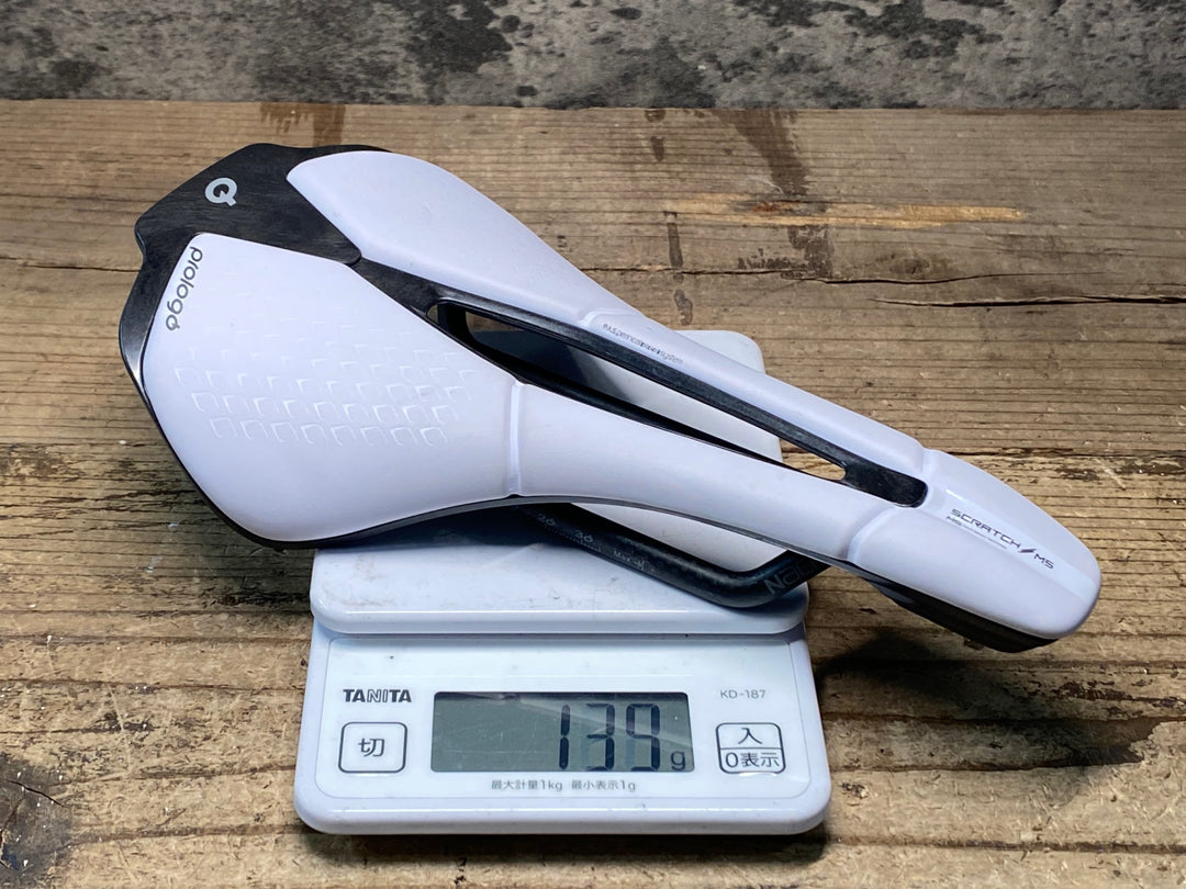 JN657 プロロゴ prologo SCRATCH M5 PAS NACK サドル 白 Nackレール ※固定傷大、凹みのためジャンク