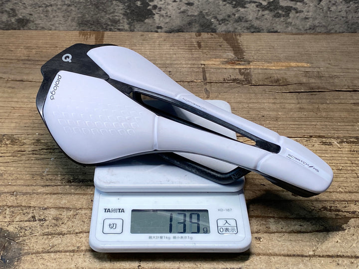 JN657 プロロゴ prologo SCRATCH M5 PAS NACK サドル 白 Nackレール ※固定傷大、凹みのためジャンク