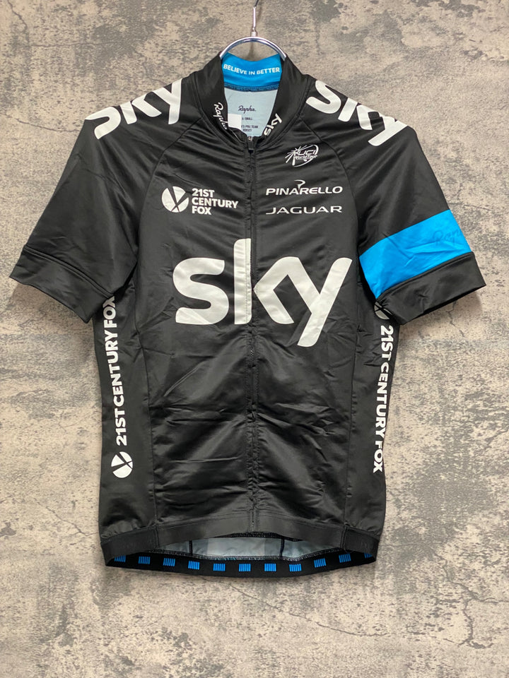 JV188 ラファ Rapha PRO TEAM JERSEY TEAM SKY 長袖 サイクルジャージ 黒 XS