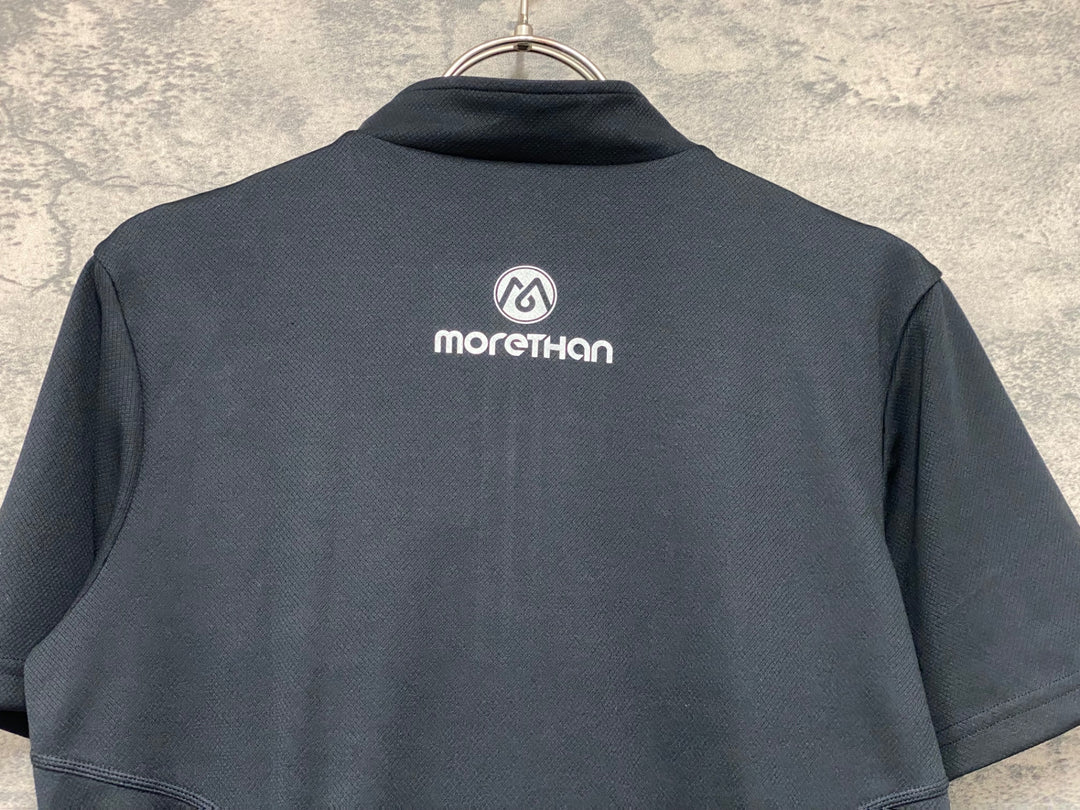 JW378 モーゼン Morethan 半袖 サイクルジャージ 黒 S