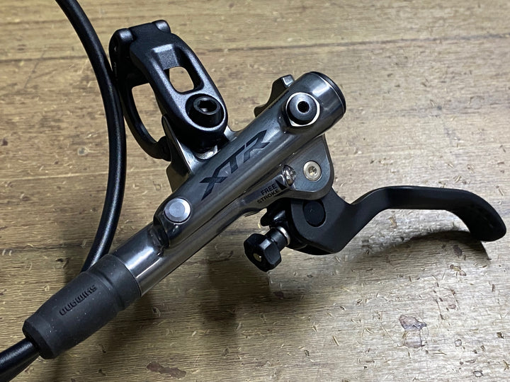 KH716 シマノ SHIMANO XTR BL-M9120-L BL-M9120 右前 ブレーキ レバー キャリパー セット 2フィンガー Φ22.2 フラットマウント 油圧