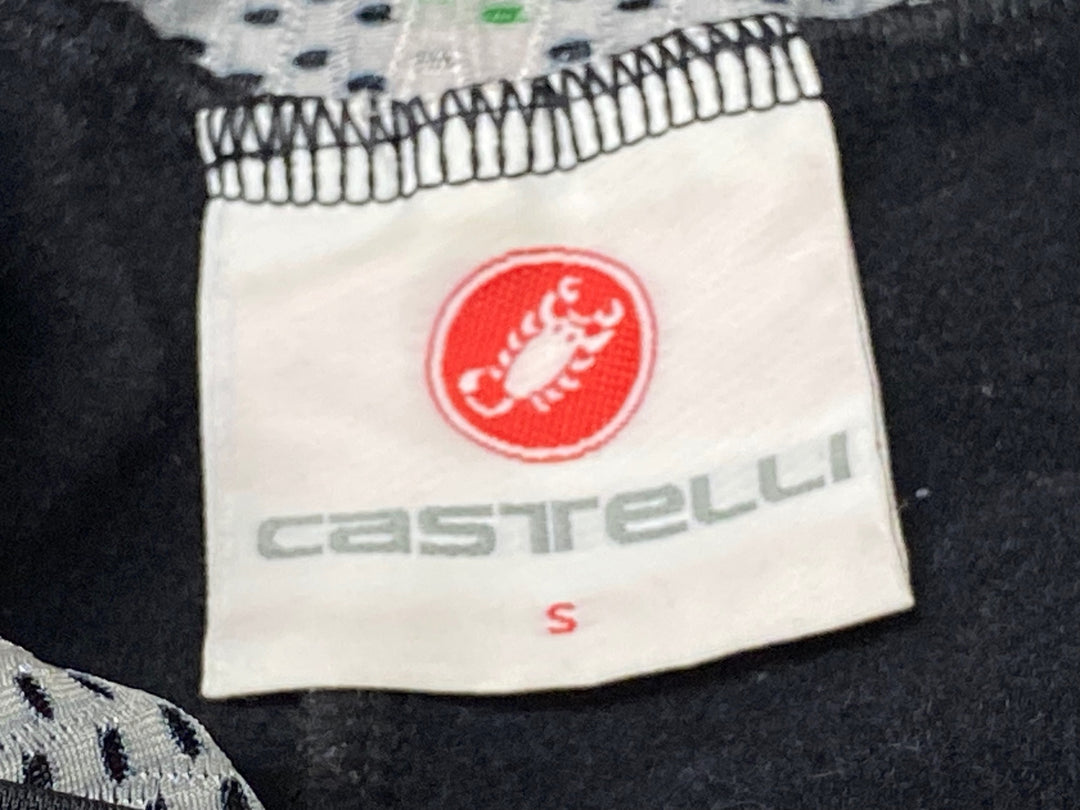 KI524 カステリ CASTELLI ビブタイツ 黒 S 裏起毛 ※ほつれあり