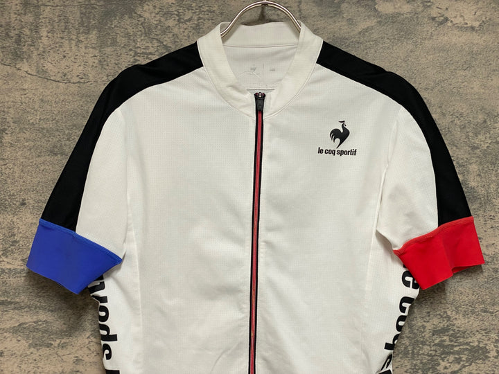 JP153 ルコックスポルティフ le coq sportif 半袖 サイクルジャージ 白 M